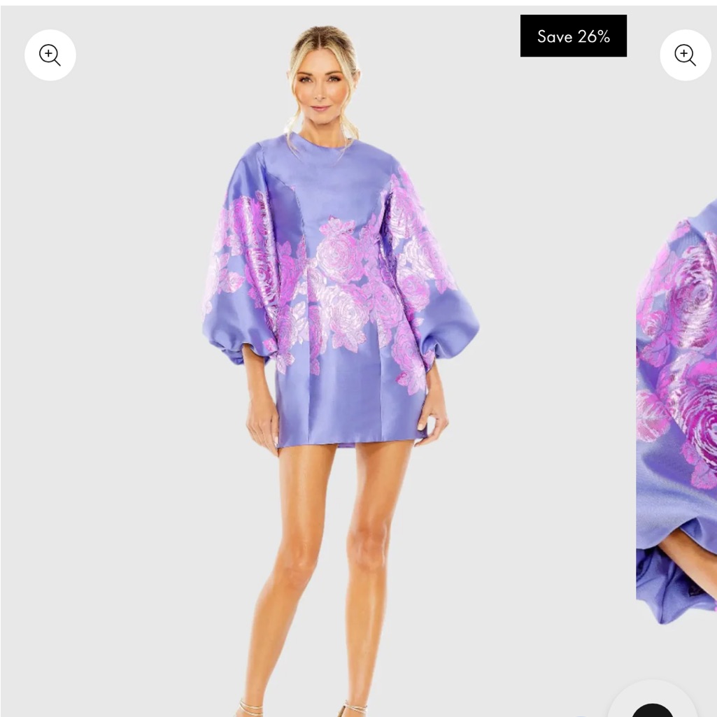 Mac Duggal Purple And Pink Dress